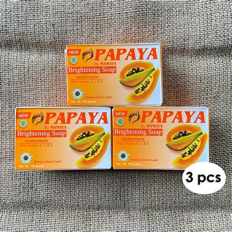 Jual Sabun Pepaya Pcs Sabun Papaya By Mamaya Gr Brightening Soap