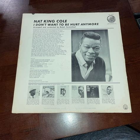 Nat King Cole I Don T Want To Be Hurt Anymore Caputol Records Ebay