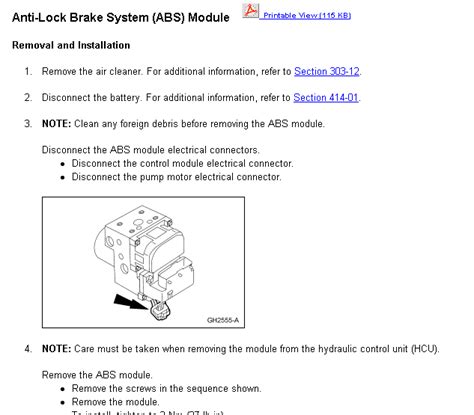 Q A Troubleshooting ABS Pump Motor Issues 2003 Mercury Grand Marquis