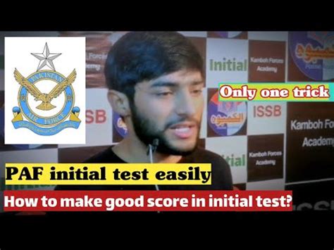 Paf Initial Test Preparation Airman Test Preparation Youtube