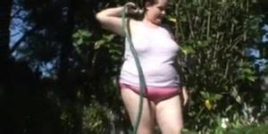 Pussy Bbw Playing With A Hose Fat Belly Chubby Tnaflix