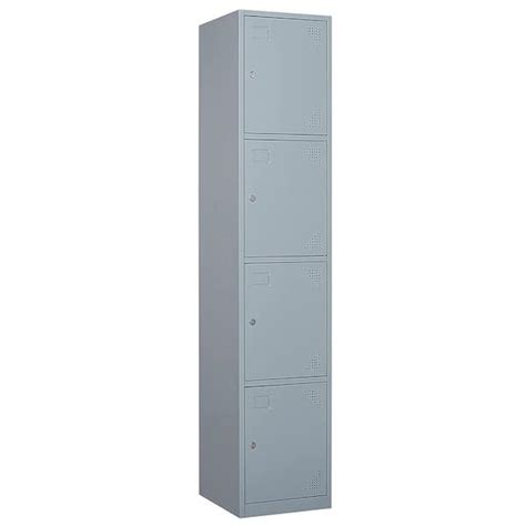 Yizosh 4 Tier Metal Locker For Gym School Office Metal Storage