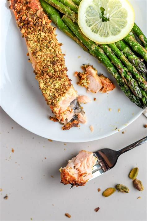 Air Fryer Pistachio Crusted Salmon Bits And Bites