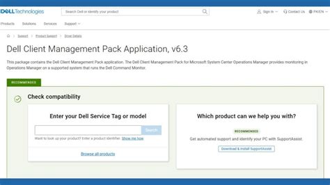 install  configure dell client management service