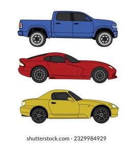 Simple Car Vector Art Illustration Graphics Stock Vector (Royalty Free ...