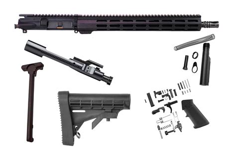 AR15 Rifle Kit 16 NBS 16 5 56 NATO Midlength Nitride M LOK Rifle Kit