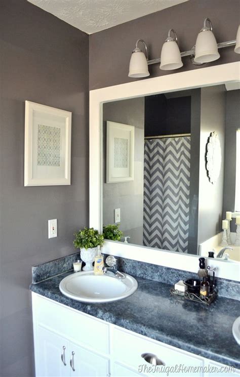 How To Frame Out That Builder Basic Bathroom Mirror For Or Less