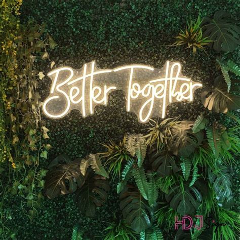 Custom Neon Sign Better Together Neon Sign Bedroom Led Flex Neon Light