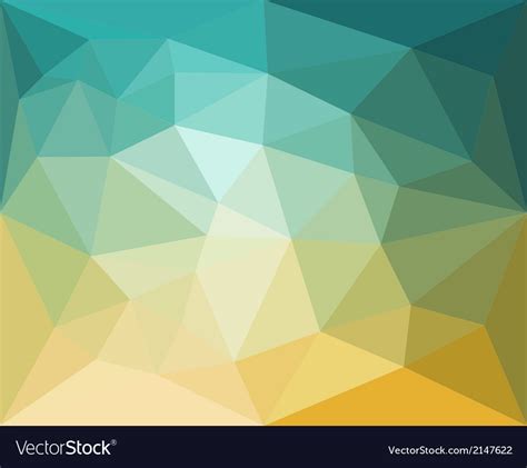 Polygon Abstract Pattern Background In Flat Color Vector Image