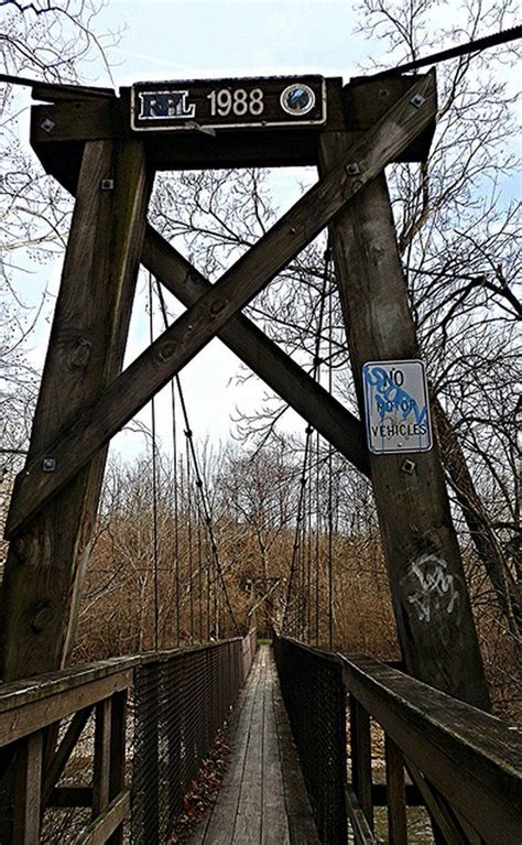 This Terrifying Swinging Bridge In Indiana Will Make Your Stomach Drop