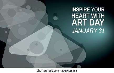 National Inspire Your Heart Art Day Stock Vector (Royalty Free ...