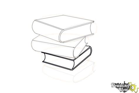 How to Draw a Stack Of Books - DrawingNow