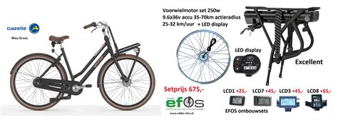 Gazelle Miss Grace Elektrische Damesfiets Ebike Efos Ombouwset Om U