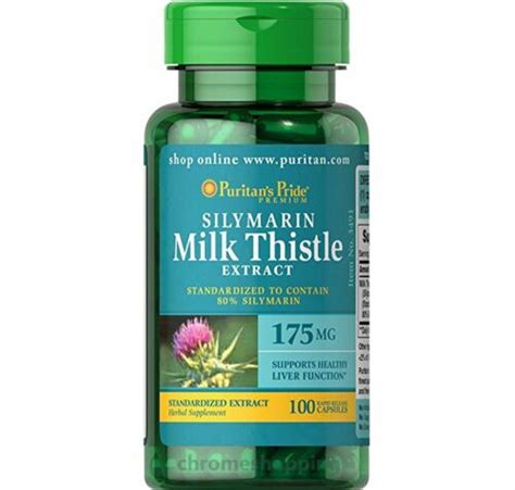 Milk Thistle Extract Mg Silymarin Capsules Puritans Pride