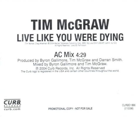 Tim McGraw – Live Like You Were Dying (AC mix) Lyrics | Genius Lyrics