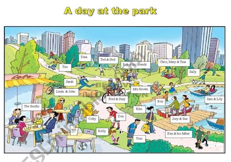 park flashcard - ESL worksheet by sassouki