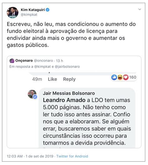 Kim Kataguiri é 1 m diz Bolsonaro