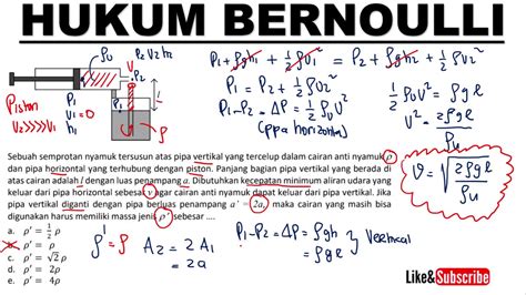 Contoh Soal Asas Bernoulli Koleksi Gambar