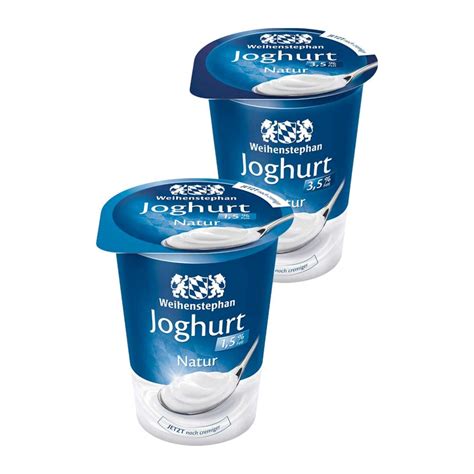 WEIHENSTEPHAN JOGHURT MILD 1 5 3 5 Fett Je 500 G Becher Ansehen