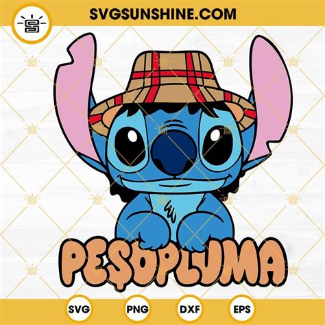 3.49Peso Pluma Stitch SVG, Funny Peso Pluma Lilo Stitch SVG PNG DXF EPS ...