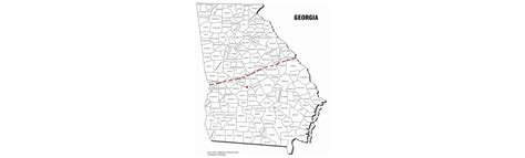 Georgia Fall Line Map - United States Map States District