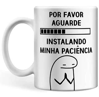 Caneca Personalizada De Porcelana 325Ml Flork Meme Instalando Minha