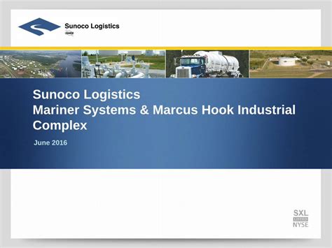 PDF Sunoco Logistics Mariner Systems Marcus Hook Industrial