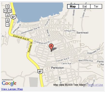 Penticton Map and Penticton Satellite Image