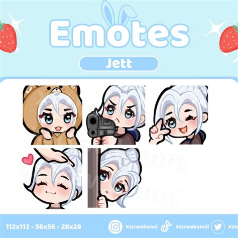 Valorant Jett Emote Set Etsy