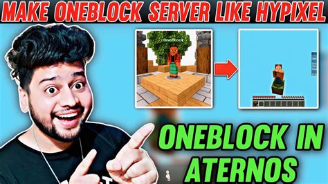 How To Make One Block Server In Aternos Like Hypixel How To Create