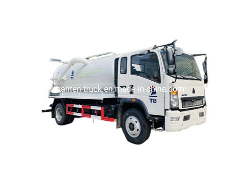 Sinotruk Howo Liters Sewage Suction Truck Cbm Vacuum Suction Truck