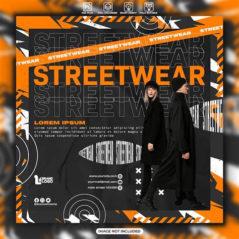 Premium Psd Streetwear Fashion Social Media Post Template