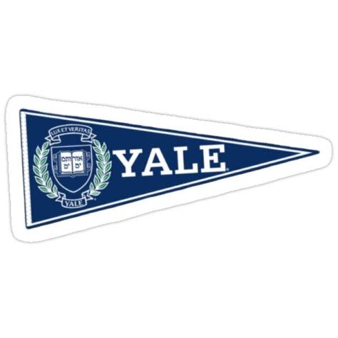 Yale University Flag Sticker - Show Your School Pride!