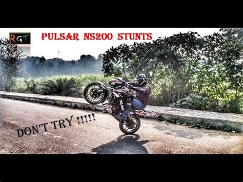 Stunt Riding Pulsar Ns Mania Wheelie Stoppie India Youtube