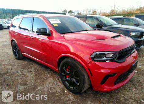 2021 Dodge Durango R T 1c4sdjct0mc717981 Bid History Bidcars