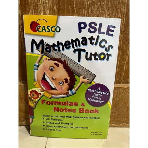 Psle Mathematics Tutor Formular Notes Book Shopee Philippines