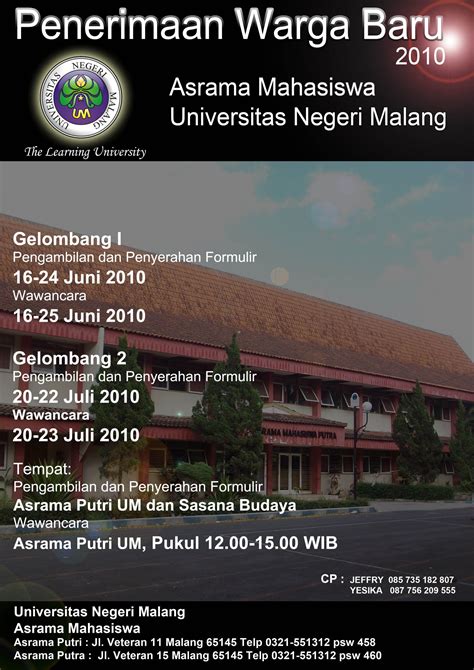 Pamflet Direktorat Kemahasiswaan Dan Alumni Universitas Negeri Malang