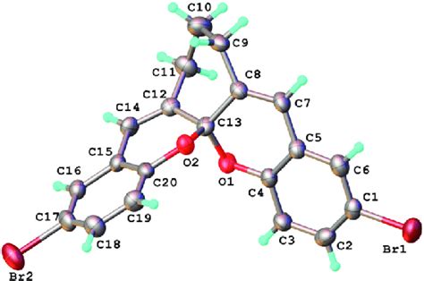 X Ray Molecular Structure Of B B Thermal Ellipsoids Are Drawn At