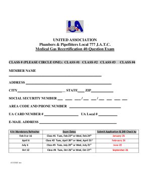 Fillable Online Medical Gas Recertification Examination Fax Email Print