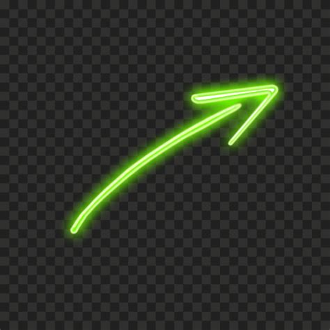 Hd Green Neon Line Arrow Png Citypng