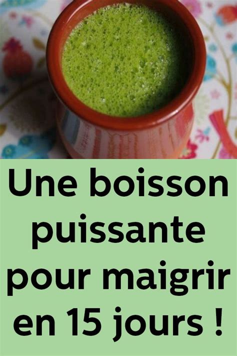 Une Boisson Puissante Pour Maigrir En Jours Maigrir En Jours