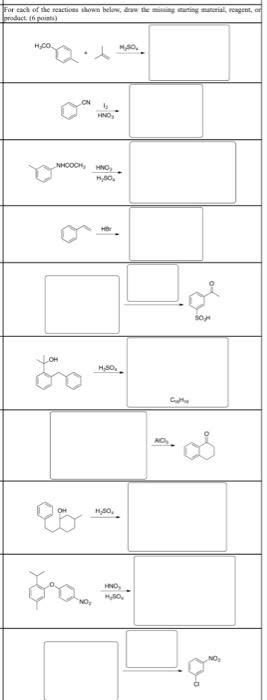 Solved For Each Of The Reactions Shown Below Draw The Chegg