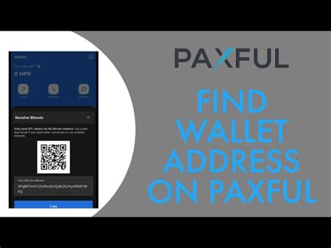 How To Find Wallet Address On Paxful Paxful Wallet Tutorial