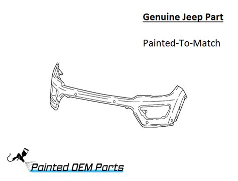 Painted 2017 2021 Jeep Compass Front Bumper Cover Genuine Oem