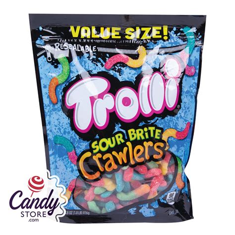 Trolli Sour Brite Crawlers Candy Bag 6ct Value Size