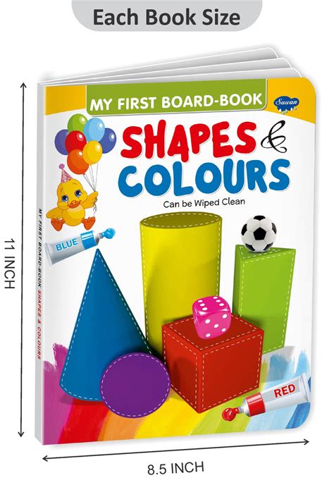 Shapes and Colours | My First Board-Book | Early Learning Picture Book - Sawan Books