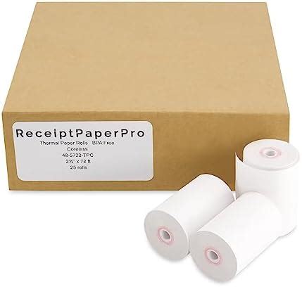 Amazon Receiptpaperpro X Ft Coreless Thermal Paper