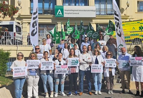 Csif Se Concentra En M Laga En Protesta Por El Bloqueo De La Bolsa Del