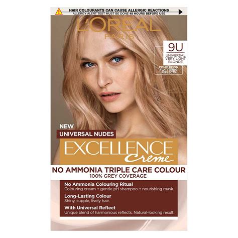 L’oréal Paris Excellence Crème Universal Nudes Ammonia Free Permanent Hair Dye 9u Universal