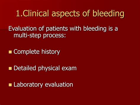 Ppt Evaluation Of The Bleeding Patient Powerpoint Presentation Free